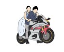 シンプルでポップな雰囲気似顔絵をお描きします 色味を使った、ポップなイラストを描くのが好きです♪ イメージ7