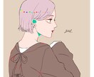 SNS用アンニュイでお洒落なアイコン作成します SNSやビジネス用に他と被らないイラスト イメージ4