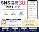業種別　SNS投稿30本を作成します AI×人の手で自然な投稿をご提供 イメージ1