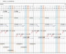 休工日を自動計算する工程表Excelをお渡しします 土日・祝日・お盆・年末年始を避けて日程を自動計算 イメージ2