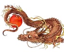 迫力ある龍の和風イラストを描きます 日本画 御朱印 ラベル 浮世絵 グッズ 看板ジャケット　和風 イメージ2