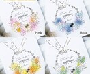 キャンバスに本物のお花を使った記念品作ります ナチュラルな質感がオシャレなキャンバス子育て感謝状 イメージ4