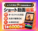 広告動画◎クオリティ重視の丁寧な編集をします 広告代理店勤務9年目のクリエイターが即戦力として柔軟に対応 イメージ1