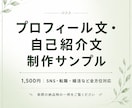 即納品｜プロフィール文・自己紹介作成します あなたの魅力が伝わる、印象的な一文を イメージ2
