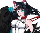 目立つ！アニメ調透過立ち絵描きます VTuber・TRPGにお使いいただける透過立ち絵！ イメージ1