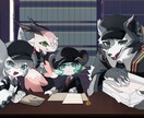 アイコン5000円一枚絵10000円で募集してます 獣、モンスターのイラストなどを担当しております イメージ1