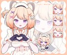 バストアップイラスト ❀ 制作いたします ✿ 配信などの活動にお使いいただけるイラストです ✿ イメージ7