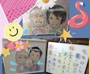 ほっこりするアナログ似顔絵を描いています 色鉛筆orパステル画。送料無料！可愛くデフォルメします！ イメージ2