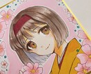 色紙に目を惹くイラスト制作します 色紙でお手元に可愛いをお届けします♪ イメージ2