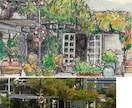 簡易額入り、はがきサイズの建物イラスト描きます あなただけの大切な思い出の建物を水彩画に！原画お送りします。 イメージ7