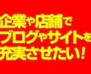 企業や店舗のブログ／サイト用の原稿を作ります 自社メディアの更新や内容の充実にお困りの方へ イメージ1