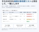 SDSが2026年法改正に対応済みか照合します 成分を義務対象物質リストと突き合わせExcelで納品 イメージ1