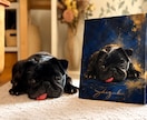 愛犬を高級アート作品風ポートレートに仕上げます 大切な愛犬を美術館に飾る絵画のような作品に仕上げます。 イメージ5