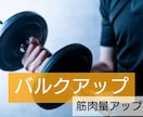 体を大きくしたい！筋肉をつけたい方、サポートします バルクアップ！体重を増やしたい貴方へ寄り添い１ヶ月サポート♪ イメージ2