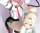 可愛いイラストで誰もが目を惹く絵を描きます Vtuberのサムネイル、おしゃれなアイコンからゆるい絵まで イメージ2