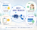 電話・LINEの一次対応をAIで自動化します 取りこぼした問い合わせを、AIが受けて仕分け・通知 イメージ3