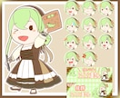 オリジナルキャラを可愛い☆彡アイコンにします シンプルで可愛いアイコン♪ブログやグッズのイラストにも！ イメージ2