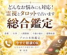 総合鑑定|今のお悩みをリアルタイムで鑑定します 本格鑑定|運勢相談/今後/人間関係/恋愛/仕事/家族 イメージ1