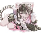 女の子・男の子・ケモ系・三面図イラスト描きます 女の子や男の子ケモ系、女性らしい身体のラインが得意です！！ イメージ7