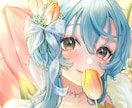 パッと目を惹くときめくようなイラストを制作致します YouTubeや配信用サムネイル、返礼品等描かせて頂きます！ イメージ1