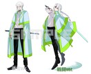 キャラクターデザイン、ゲーム等立ち絵・背景描きます 表情差分4種+ミニキャラ1種セット無料！ イメージ4