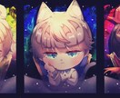 デフォルメイラスト描きます 2~2.5等身のイラスト制作します イメージ2