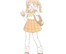 ゆるい人物イラストお描きします 全身の人物イラストをフルオーダーにて承ります。 イメージ3