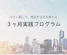 3ヶ月伴走でビジョンを現実化する行動力を育てます やりたい気持ちはあるのに動けない⇨小さく行動できる自分になる イメージ2