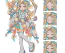かわいいイラスト、用途に合わせてお描きします アイコン、立ち絵、一枚絵、キャラデザ、Vtuberなど！ イメージ3