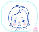 ふんわり優しく、心温まる似顔絵・アイコン描きます 愛らしいピンクの線画とぽっと色づくチークが人気＊SNSに イメージ3