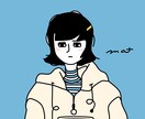 かわいいアイコンやキャラクターを描きます シンプルでかわいいのでアイコンにおすすめ！ イメージ3