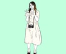 SNSやラインのアイコンに使えるイラスト制作します ちょっとレトロでシンプルなイラスト イメージ6