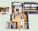 ワクワクする内観パース制作します 低価格で高品質な鳥瞰図、断面パース制作します！ イメージ9