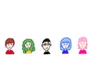 商用OK！シンプルゆるかわキャライラスト描きます SNSアイコン・ブログ・名刺・グッズ等にお使い下さい。 イメージ2