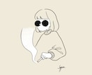 おしゃれかつ可愛らしいイラストを描きます Instagramのアイコンなどにおすすめです！ イメージ1