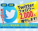 Twitterのフォロワー2000人増やします コスパ抜群！高品質のフォロワーをお届けいたします。 イメージ7
