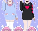 オリジナルキャラクターの立ち絵を制作します ポップなオリジナルキャラクターをデザインします！ イメージ2