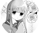 少女漫画風の白黒アイコン、制作します 少女漫画風の絵柄で貴方のSNSを可愛く彩ります！ イメージ4