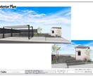 お急ぎ対応OK　3DCAD図面作成いたします 建物作成なしで外構イメージのみのリーズナブルプランです イメージ1
