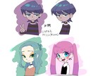 無料修正◎アイコン、立ち絵、アイコン描きます グッズ向け・ポップなカートゥーン調 イメージ2