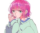 雰囲気あるおしゃれな女の子描きます SNS用アイコンやブログの挿絵などに…！ イメージ1