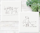 シンプルな一筆書きイラスト付き手書きロゴ作成します オーダーメイドの優しく可愛いロゴ♪商用利用OK・著作権譲渡 イメージ5