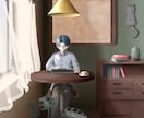 優しい雰囲気の一枚絵を描きます 配信、動画、配布用等、様々な用途に。 イメージ1