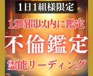鑑定歴17年！霊能霊視あなたの不倫の未来を占います 鑑定及び施術実績4500件◆不倫 複雑 片思い 遠距離 鑑定 イメージ1