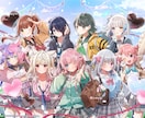 Vtuber様グッズ、サムネイルイラスト等描きます かわいらしい表情を描くのが得意です♪お気軽にご相談下さい イメージ2