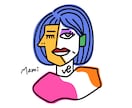 ピカソ風似顔絵描いています カラフルで唯一無二！ワンちゃんも描けます！ イメージ3