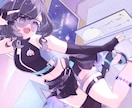 SNS・MV・動画などに使用する一枚絵を制作します あなたの大切なキャラクターを、かわいく一枚のイラストに！ イメージ1
