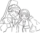 胸上のみになります。場合によっては全身も描けます 胸上イラスト(場合によっては全身も可能) イメージ2
