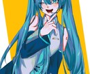 SNSアイコン・配信サムネ等イラスト作成致します 普段のSNSに使うアイコンや配信活動で利用するサムネイルに！ イメージ3