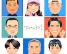 アイコン・名刺に！二頭身キャラ似顔絵お描きします ビジネスから家族へのプレゼントまで幅広く使えます★ イメージ10